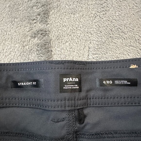 Prana Halle II Straight Leg Pants Women's 4 Regular Gray Hiking Outdoor Nylon - Picture 3 of 8